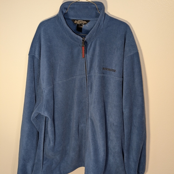 Vintage Winchester Blue Fleece Zip-Up Jacket - Picture 1 of 10